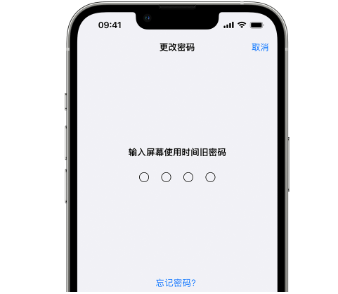 宁江iPhone屏幕维修分享iPhone屏幕使用时间密码忘记了怎么办 