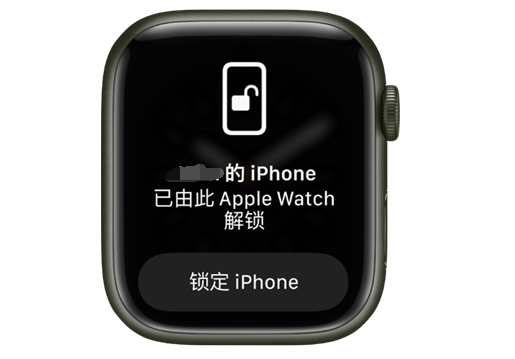 宁江苹果手机维修分享用 AppleWatch 解锁配备面容 ID 的 iPhone方法 