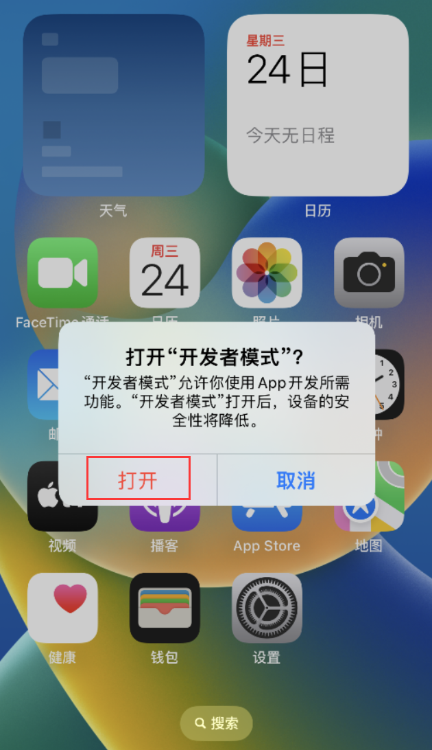 宁江苹果手机维修分享如何打开开发者模式 
